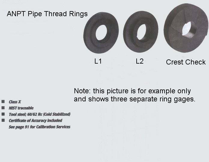 1/4-18 ANPT L1 Ring Gage - Click to zoom in